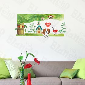 Lovely Dog - Large Wall Decals Stickers Appliques Home Decor - HEMU-XS-037