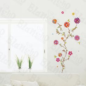 Flying Flowers - Large Wall Decals Stickers Appliques Home Decor - HEMU-HL-5863