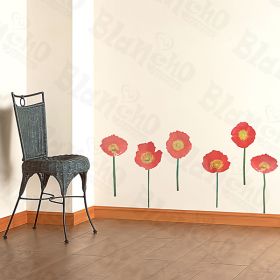 Flower Display - Wall Decals Stickers Appliques Home Decor - HEMU-HL-905