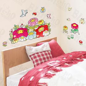 Chubby Flower - Wall Decals Stickers Appliques Home Decor - HEMU-HL-1243