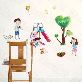 Happy - Wall Decals Stickers Appliques Home Decor - HEMU-HL-1212