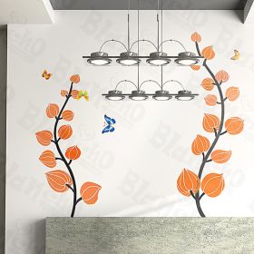 Autumn Leaves - Wall Decals Stickers Appliques Home Decor - HEMU-HL-1263