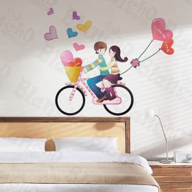 Bick Couple - X-Large Wall Decals Stickers Appliques Home Decor - HEMU-HL-6824
