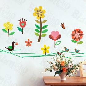 Cheerful Front Yard - Wall Decals Stickers Appliques Home Decor - HEMU-LD-8017