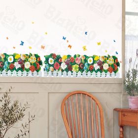Flourish Fence - X-Large Wall Decals Stickers Appliques Home Decor - HEMU-HL-6820
