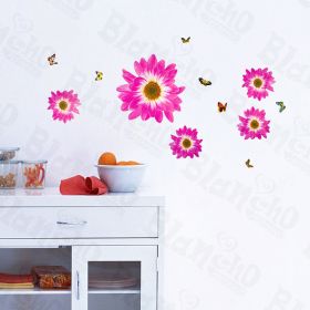 Delightful Petals - Wall Decals Stickers Appliques Home Decor - HEMU-HL-1306
