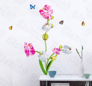 Aromatic Flowers - Wall Decals Stickers Appliques Home Decor - HEMU-HL-1253