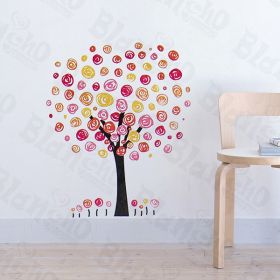 Colorful Tree - Wall Decals Stickers Appliques Home Decor - HEMU-HL-1276