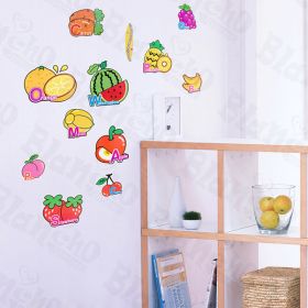 Fruit Basket - Wall Decals Stickers Appliques Home Decor - HEMU-HL-1219