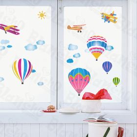Hot Balloon - Wall Decals Stickers Appliques Home Decor - HEMU-HL-953