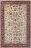 Stylish Classic Pattern Design Traditional Bordered Floral Filigree Area Rug - Beige|Ivory - 7'9" X 9'9"