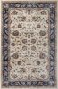 Stylish Classic Pattern Design Traditional Bordered Floral Filigree Area Rug - Ivory|Beige|Blue|Red - 3' X 5'