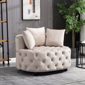 Furniture,Accent Chair / Classical Barrel Chair for living room / Modern Leisure Sofa Chair - khaki
