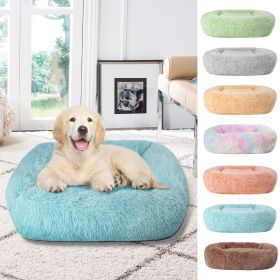 Soft Plush Orthopedic Pet Bed Slepping Mat Cushion for Small Large Dog Cat - Blue - XS ( 17 x 14 x 8 in )