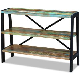 Sideboard 3 Shelves Solid Reclaimed Wood - Brown