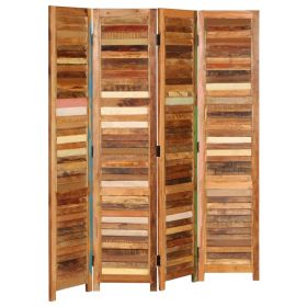 Room Divider Solid Reclaimed Wood 66.9" - Multicolour