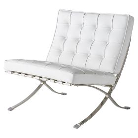 TENGYE furniture Barcelona chair designer chair - White