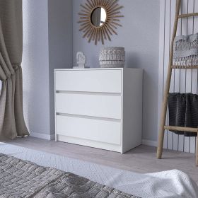 Dresser Maldus, Three Drawers, White Finish - White