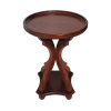 Rustic Classic Style Decorative Table,Elegant Tray Accent End table, Coffee table, Modern, 25" x 19" x 19" - Walnut