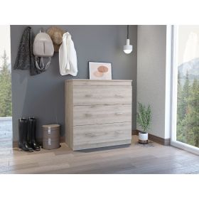 Dove Three Drawer Dresser, Superior Top, Light Gray - Light Gray