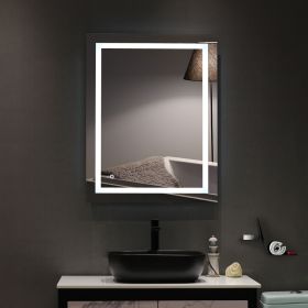 4 Size Bathroom LED Vanity Mirror Wall Mounted Makeup Mirror with Light (Horizontal/Vertiacl) - 36 x 28 Inch