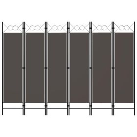 6-Panel Room Divider Anthracite 94.5"x70.9" - Anthracite