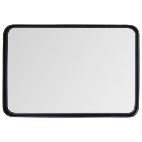 Rectangular Wall Mount Bathroom Mirror with Solid Steel Frame - S