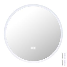 Bathroom LED Round Mirror - As Picture