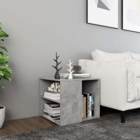 Side Table Concrete Gray 19.7"x19.7"x17.7" Engineered Wood - Grey