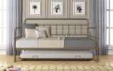Metal Frame Daybed with trundle - as Pic