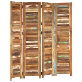 Room Divider 66.1" Solid Wood Reclaimed - Multicolour