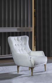 Lust Modern Style Chair in Off White - as Pic