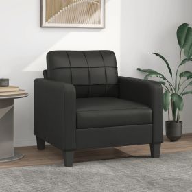 Sofa Chair Black 23.6" Faux Leather - Black