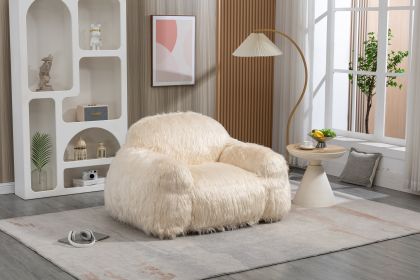 Bean Bag Chair Lazy Sofa Bean Bag Chair Adult, Teen High Density Foam Padded Modern Accent Chair Comfortable Living Room, Bedroom Chair - as Pic