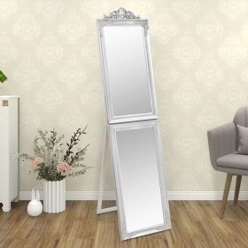 Free-Standing Mirror Silver 19.7"x78.7" - Silver