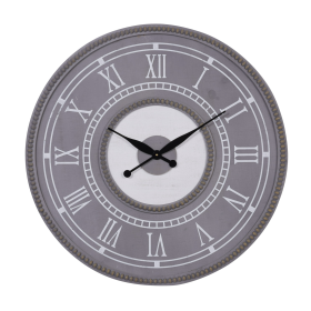 DecMode 30" Gray Wood Wall Clock - DecMode