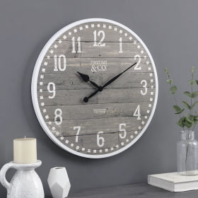 FirsTime & Co. Gray Arlo Wall Clock, Farmhouse, Analog, 20 x 2 x 20 in - FirsTime