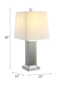 ACME Noralie Table Lamp, Mirrored & Faux Stones 40220 - as Pic