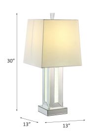 ACME Noralie Table Lamp, Mirrored & Faux Stones 40223 - as Pic