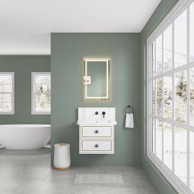 40*24 IN Bathroom Vanity Mirrors , Framed Dimmable Makeup Mirror for Wall, Backlit and Shatterproof, Anti-Fog(Horizontal/Vertical) - as Pic