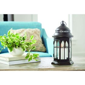 Better Homes & Gardens Metal and Glass Candle Holder Lantern, Bronze - Better Homes & Gardens
