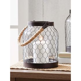 Better Homes & Gardens Metal Candle Holder Lantern with Rope, Bronze - Better Homes & Gardens