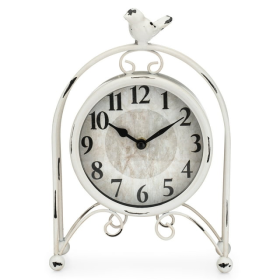 Westclox Vintage Style Analog QA Metal Bird Table Clock - Stylish and Unique - Westclox