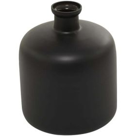 The Novogratz 12" Black Glass Vase - The Novogratz