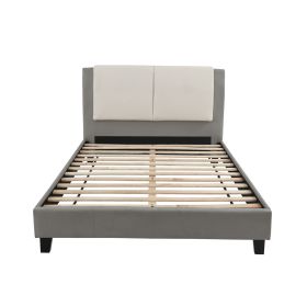 EASTERN KING BED in White & Grey - as Pic