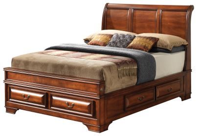Glory Furniture LaVita G8850A-KB King Storage Bed , Oak - as Pic
