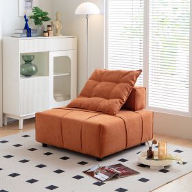 Modular Sectional single sofa,Armless Chair with Removable Back Cushion -33.1"for living room - as Pic