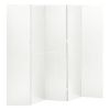 5-Panel Room Divider White 78.7"x70.9" Steel - White