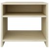Bedside Cabinet Sonoma Oak 15.7"x11.8"x15.7" Engineered Wood - Brown