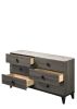 ACME Avantika Dresser, Faux Marble & Rustic Gray Oak 27675 - as Pic